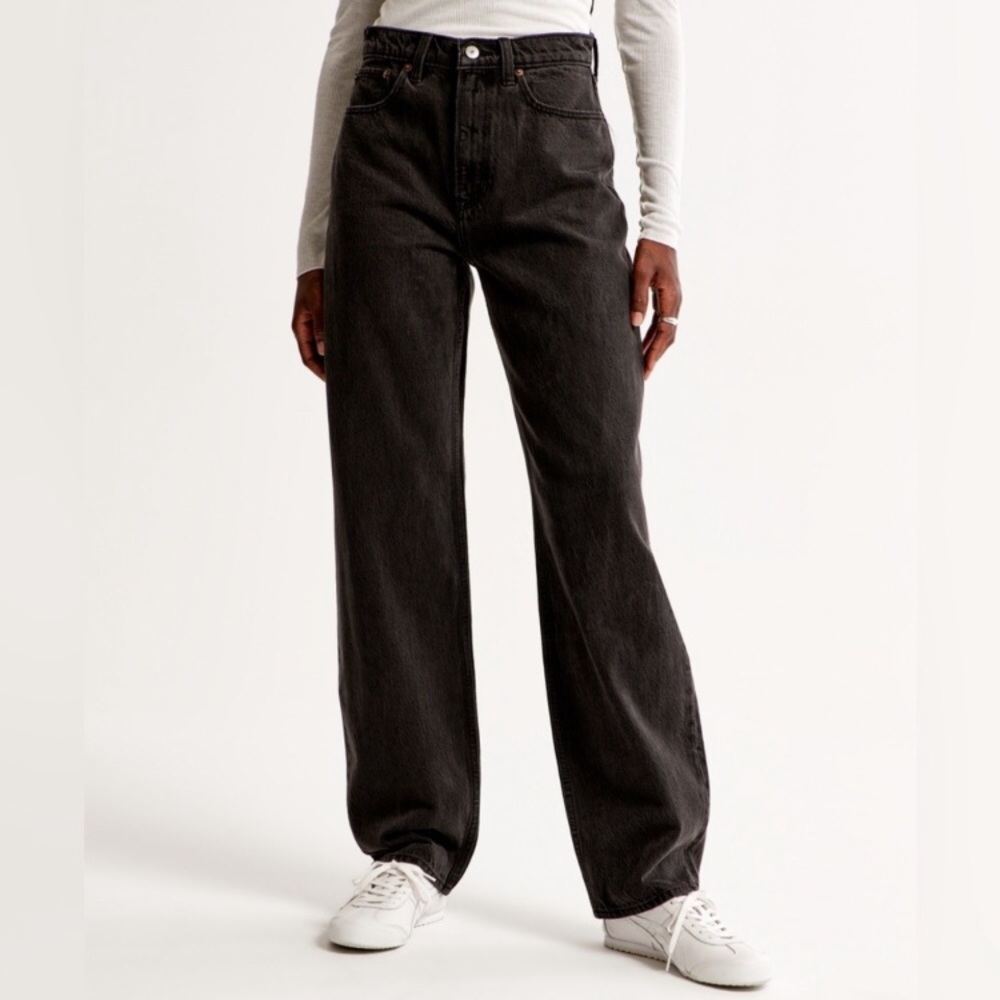 Abercrombie & Fitch Black Boyfriend Jeans